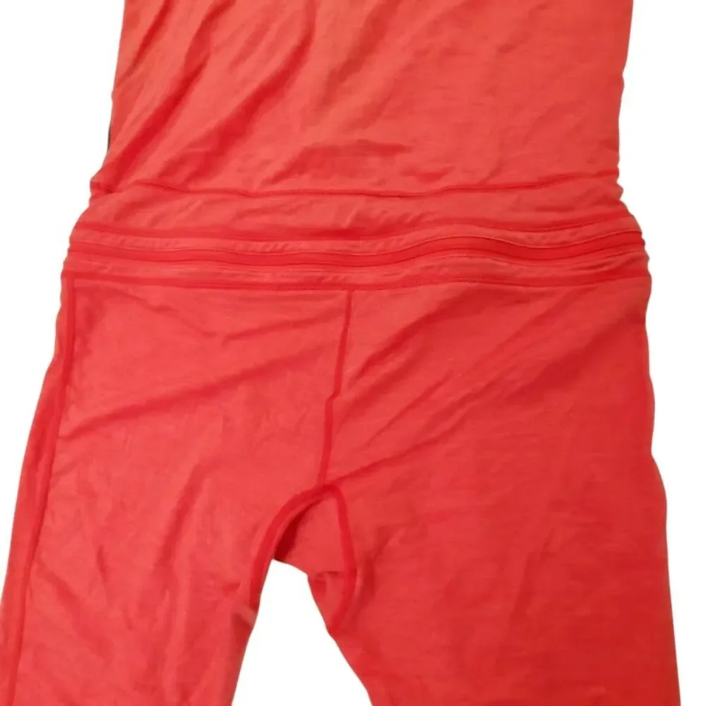 AIRBLASTER Merino Wool Base Layer Ninja Suit Mens Small Red One Piece Hooded